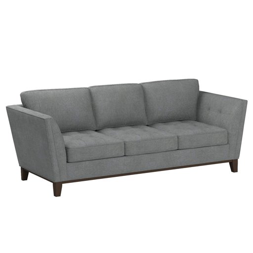 Amazon Brand – Stone & Beam Lyon Upholstered Sofa Couch, 94"W, Steel