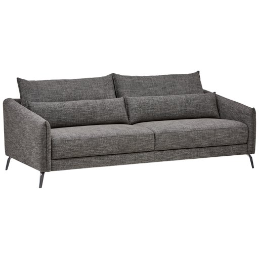 Amazon Brand – Rivet Berkshire Mid-Century Modern Sofa Couch, 82.6"W, Dark Grey