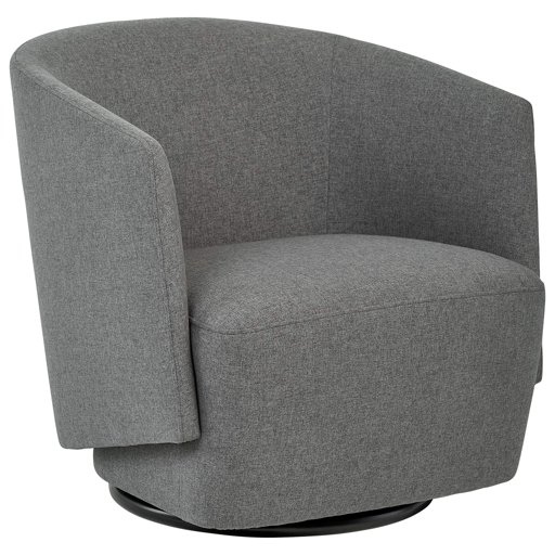 Amazon Brand – Rivet Coen Contemporary Modern Upholstered Accent Swivel Chair, 30"W, Charcoal
