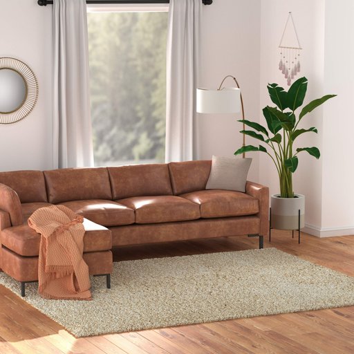 Amazon Basics Modern Plush High-Pile Shag Area Rug - 8x10 (7'10" x 9'10"), Beige