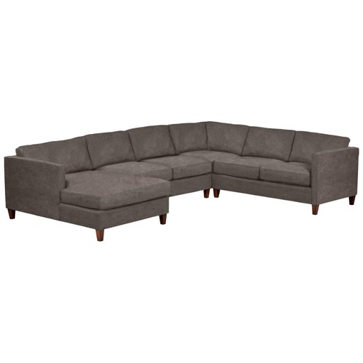 Amazon Brand – Stone & Beam Andover Modern Right U-Sectional Sofa, 134"W, Pewter