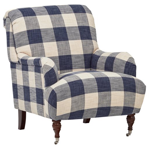 Amazon Brand – Stone & Beam Cameron Classic Oversized Arm Chair, 32"W, Indigo