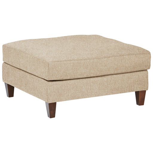 Amazon Brand – Stone & Beam Andover Modern Square Ottoman, 33"W, Dark Tan