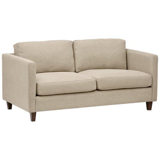 Amazon Brand – Stone & Beam Andover Modern Loveseat Sofa, 67"W, Linen