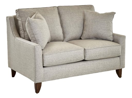 Amazon Brand – Stone & Beam Troy Upholstered Love Seat Sofa Couch, 56"W, Ash Gray