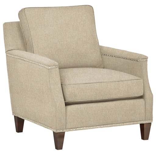 Amazon Brand – Stone & Beam Marin Studded Chair, 33"W, Latte