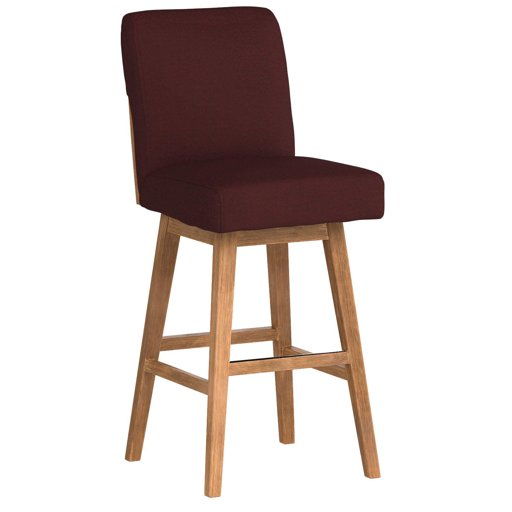Amazon Brand – Stone & Beam Sophia Modern Swivel Kitchen Bar Stool, 43.3"H, Merlot