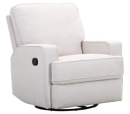 Amazon Brand – Ravenna Home Contemporary Swivel Glider Recliner Chair, 33.9"W, Cream