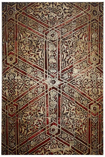 Amazon Brand – Stone & Beam Modern Persian-Style Print on Canvas, 16" x 24"