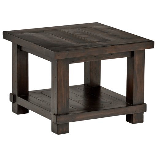 Amazon Brand – Stone & Beam Ferndale Rustic Reclaimed Pine Side End Table, 24"W, Espresso