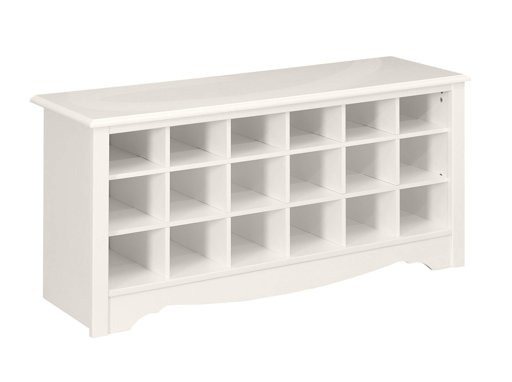 Amazon Brand – Ravenna Home Sobaski Wood Shoe Storage Rack Organizer, 48"W, black