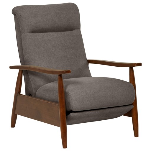 Amazon Brand – Stone & Beam Clayton Reclining Contemporary Fabric Living-Room Chair, 30"W, Stone