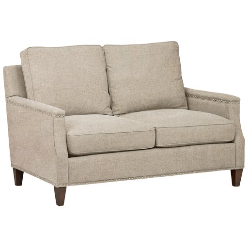 Amazon Brand – Stone & Beam Marin Studded Loveseat, 60"W, Tan
