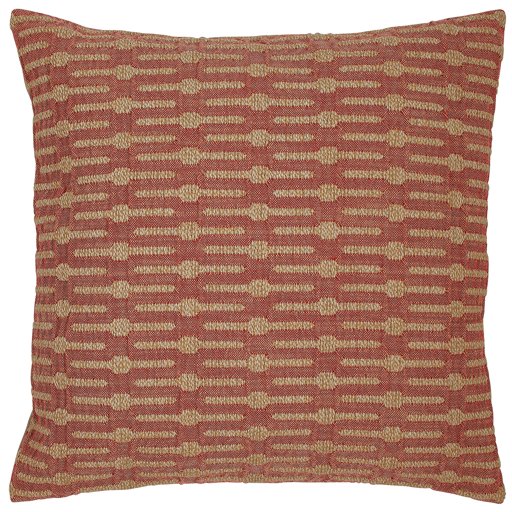 Amazon Brand – Stone & Beam Mid-Century Modern Geometric Decorative Throw Pillow, 20" x 20", Brick Red