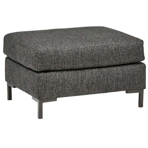 Amazon Brand – Rivet Edgewest Modern Ottoman, 32"W, Charcoal Grey