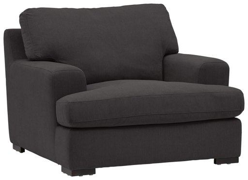 Amazon Brand – Stone & Beam Lauren Down-Filled Oversized Living Room Accent Armchair with Hardwood Frame, 46"W, Pepper