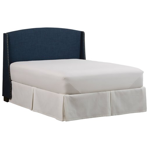 Amazon Brand – Stone & Beam Darby Wingback King Headboard, 80"W, Navy Blue