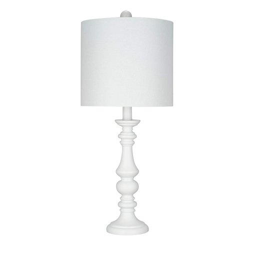 Amazon Brand – Ravenna Home Table Lamp with LED Light Bulb, 23"H, White
