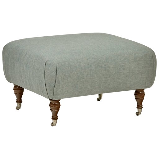 Amazon Brand – Stone & Beam Cameron Classic Ottoman, 31"W, Teal