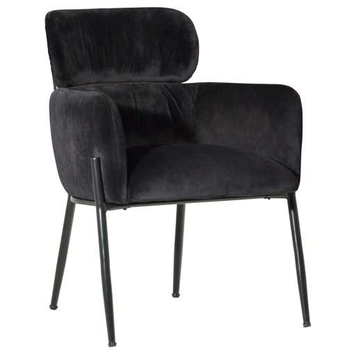 Amazon Brand – Rivet Modern Dining Room Kitchen Chair 32 Inch Height, Black