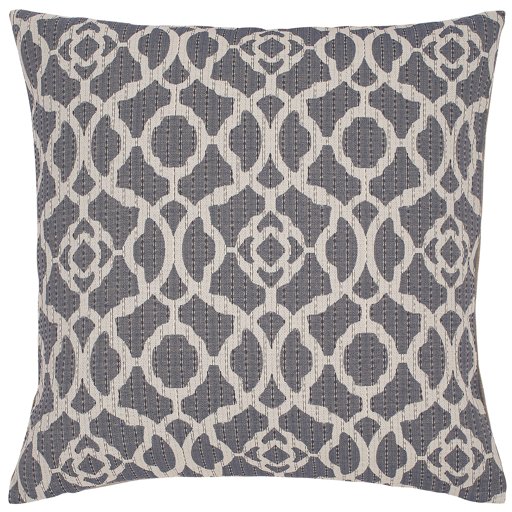 Amazon Brand – Stone & Beam Woven Trellis Modern Decorative Throw Pillow, 20" x 20", Slate Grey