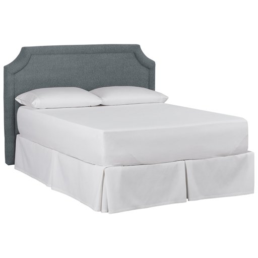Amazon Brand – Stone & Beam Bridgewater Scalloped King Headboard, 88"W, Lagoon