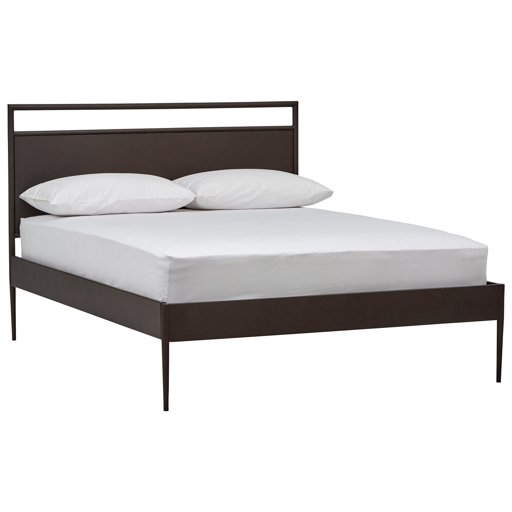 Amazon Brand – Rivet Imogene Oiled Bronze Queen Bed, 63.5"W, Dark Bronze