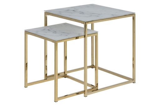 Amazon Brand - Movian Rom - Mesa de centro, 45 x 45 x 50 cm, blanco