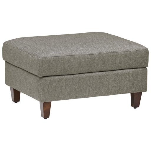 Amazon Brand – Stone & Beam Andover Modern Rectangle Ottoman, 32"W, Grey