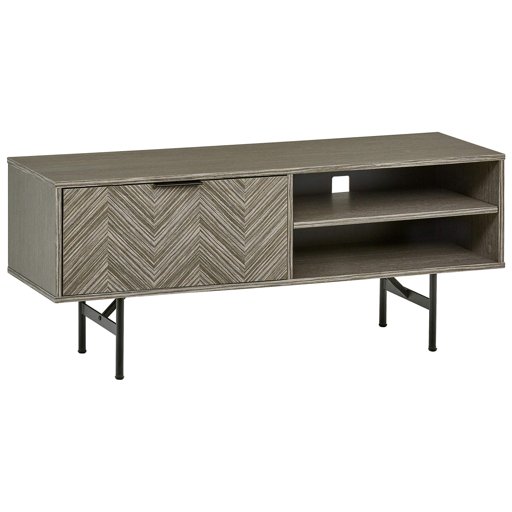 Amazon Brand – Rivet Modern Media Cabinet, 47"W, Gray