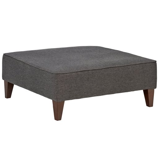 Amazon Brand – Rivet Modern Oversized Upholstered Square Ottoman, 38"W, Charcoal