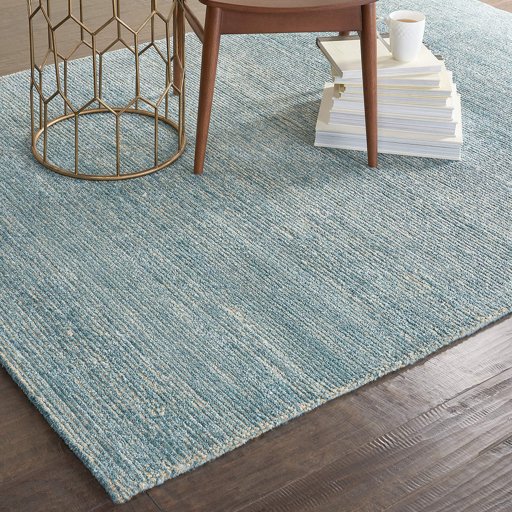 Amazon Brand – Rivet Contemporary Striated Jute Area Rug, 7' 5" x 5' 3", Seafoam
