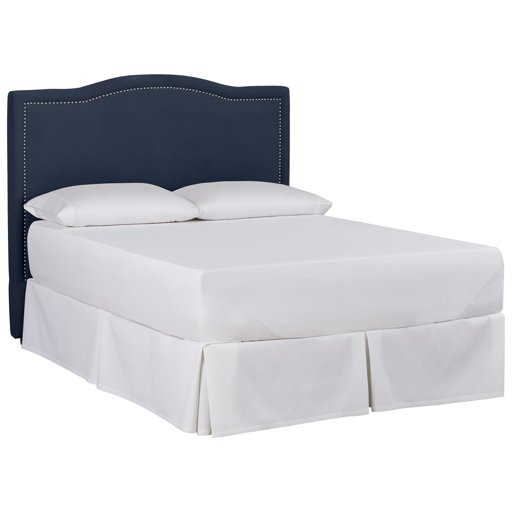 Amazon Brand – Stone & Beam Bridgewater Curved King Headboard, 82"W, Spinnsol Indigo