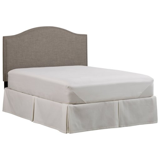 Amazon Brand – Stone & Beam Delano Nailhead Trim King Headboard, 63.25"H, Warm Grey