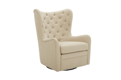 Amazon Brand – Stone & Beam Lessing Tufted Upholstered Glider, 32.7"W, Hemp