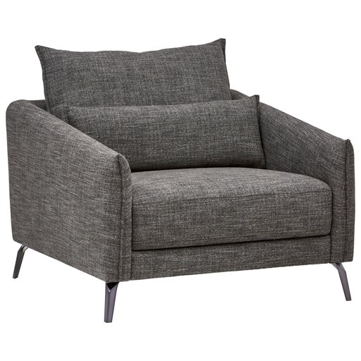 Amazon Brand – Rivet Berkshire Modern Living Room Accent Chair, 37"W, Dark Grey