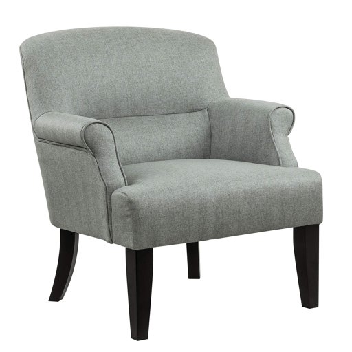 Amazon Brand – Ravenna Home Penridge Rolled Armed Seamed Back Accent Chair, 29.92"W, Mint Green