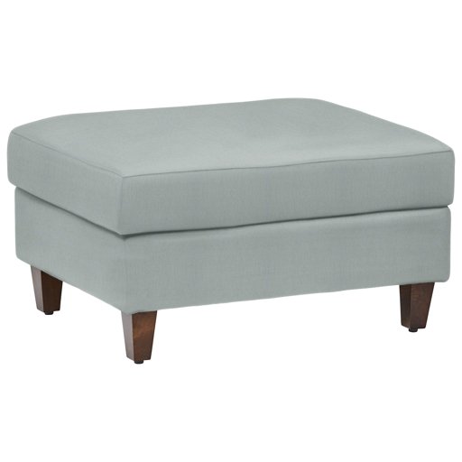 Amazon Brand – Stone & Beam Andover Modern Rectangle Ottoman, 32"W, Light Blue