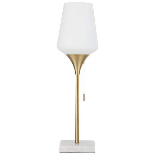 Rivet Harper lámpara de pie de mármol y latón de medio siglo, Lámpara para mesa, Antique Brass
