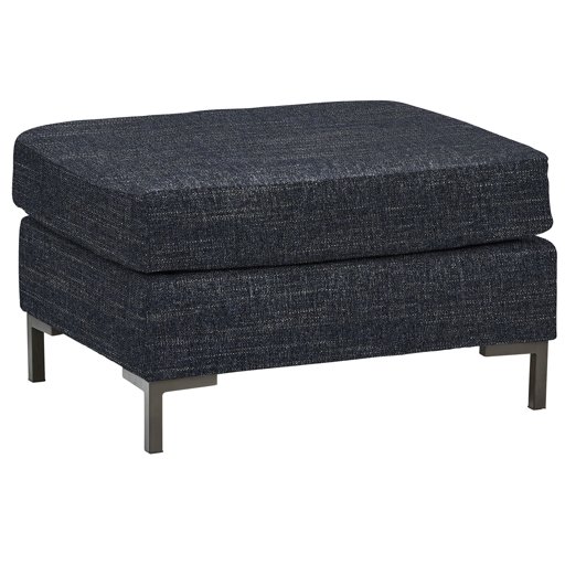 Amazon Brand – Rivet Edgewest Modern Ottoman, 32"W, Eclipse Blue