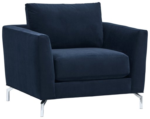 Amazon Brand – Rivet Emerly Modern Living Room Chair, 41"W, Navy