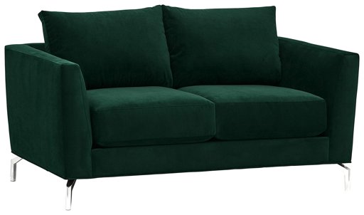 Amazon Brand – Rivet Emerly Modern Loveseat Sofa, 63"W, Emerald