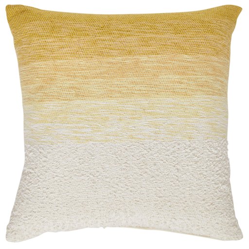 Amazon Brand – Rivet Casual Ombre Throw Pillow - 17 x 17 Inch, Gold