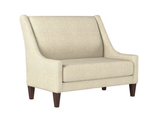 Amazon Brand – Stone & Beam St. Cloud ModernArmless Straight Back Settee, 49"W, Tan