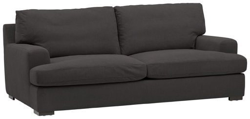 Amazon Brand – Stone & Beam Lauren Down-Filled Oversized Sofa Couch with Hardwood Frame, 89"W, Pepper