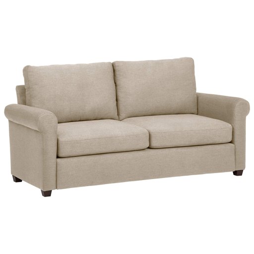 Amazon Brand – Ravenna Home Dunford Casual Rolled Arm Sofa, 76"W, Beige