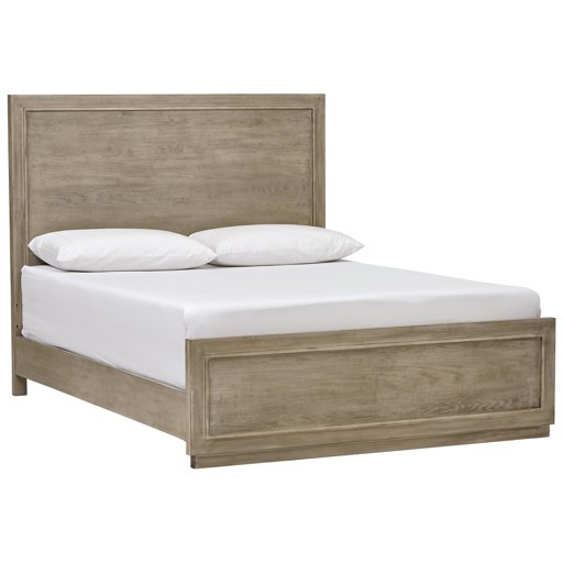 Amazon Brand – Stone & Beam Bishop Modern Wood King Bed, 79"W, Weathered Oak
