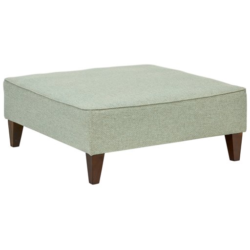 Amazon Brand – Rivet Modern Oversized Upholstered Square Ottoman, 38"W, Rain