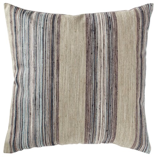 Amazon Brand – Rivet Bohemian Stripe Decorative Pillow, 17" x 17", Dusk