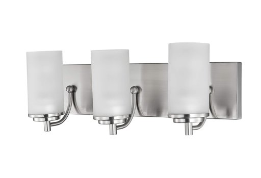 Amazon Brand – Ravenna Home 5-Piece Vanity Wall Sconce Light with Bathroom Hardware Set, 7"H, Brushed Nickel